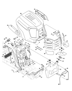 Part Location Diagram of 931-06559 MTD Light Lens